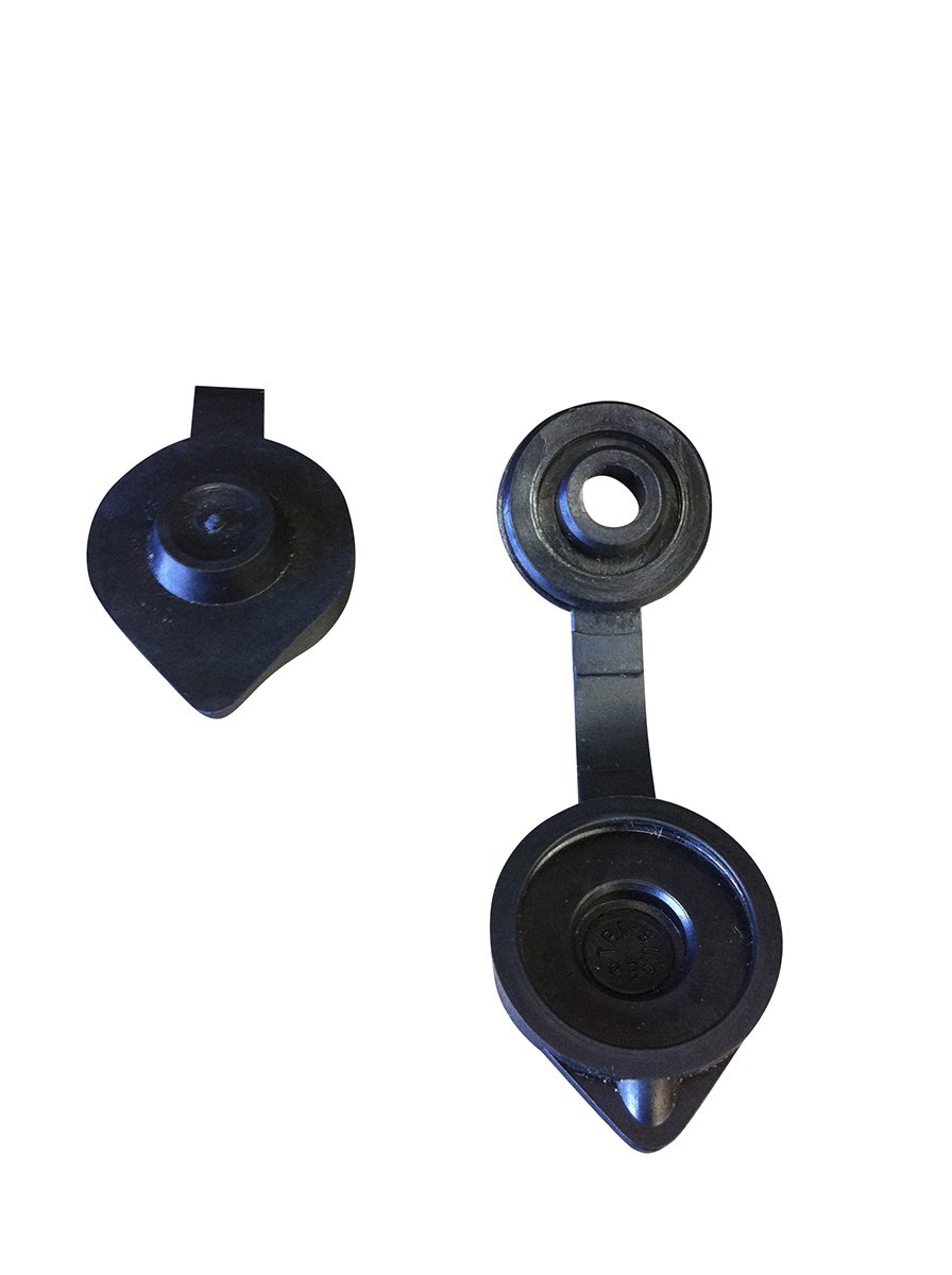 3112-25: Tri-Sure Poly Vent Caps Black (Qty 25)