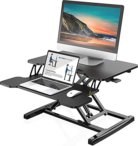 FITUEYES Standing Desk Converter 26''/64cm Convertidor de Escritorio de Pie para PC, Computadora...