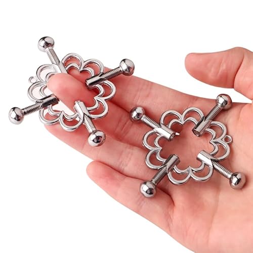 Tell Love Nipple Clips, Nipple Clamps Non Piercing Nipple Clamps Clips Cross-Shaped Adjustable Metal Nipple Clamps Nipple Clamps Nipple Clips thumb #1