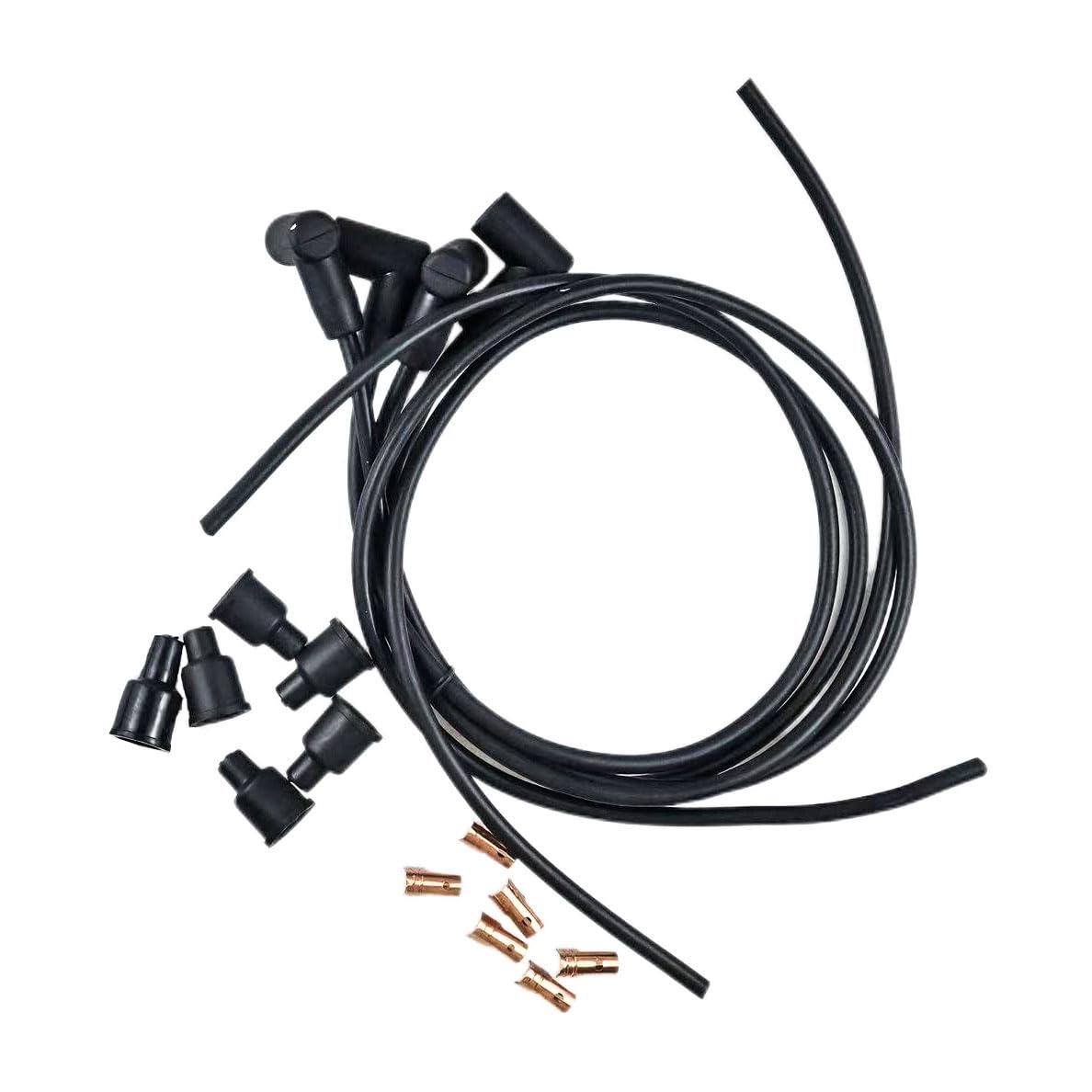 Universal Spark Plug Wire Set4 Cyl Solid Copper Wire Core R1813