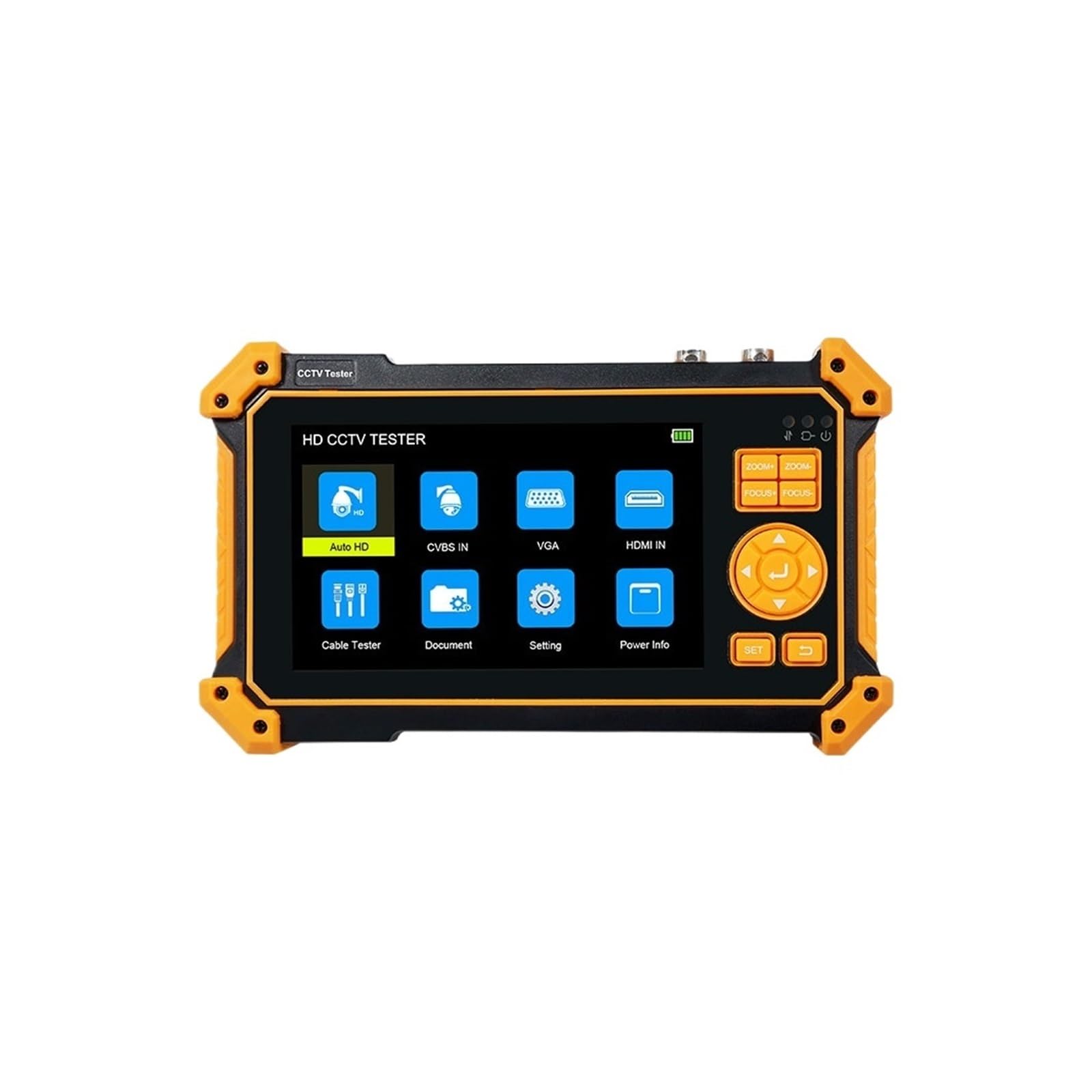 Probador CCTV 4K con monitor de 5 pulgadas para cámaras de video 8MP SDI AHD TVI