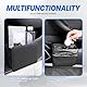 PRBUEHI Faltbarer Mülleimer Autos Tragbare Mini Auto Mülleimer Organizer Auto Organizer Zubehör Innenraum für die Vielseitige Aufbewahrung im Autoabteil (Schwarz)