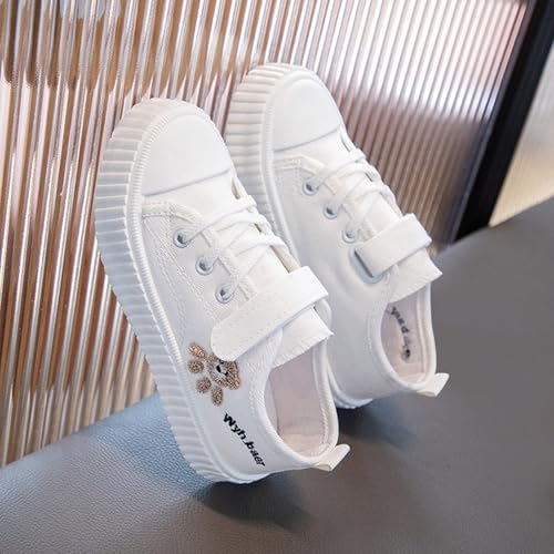 IWIHMIV Kids Sneakers Boys Girls Breathable Canvas Shoes Comfortable Non Slip Casual Walking Shoes for Toddler4