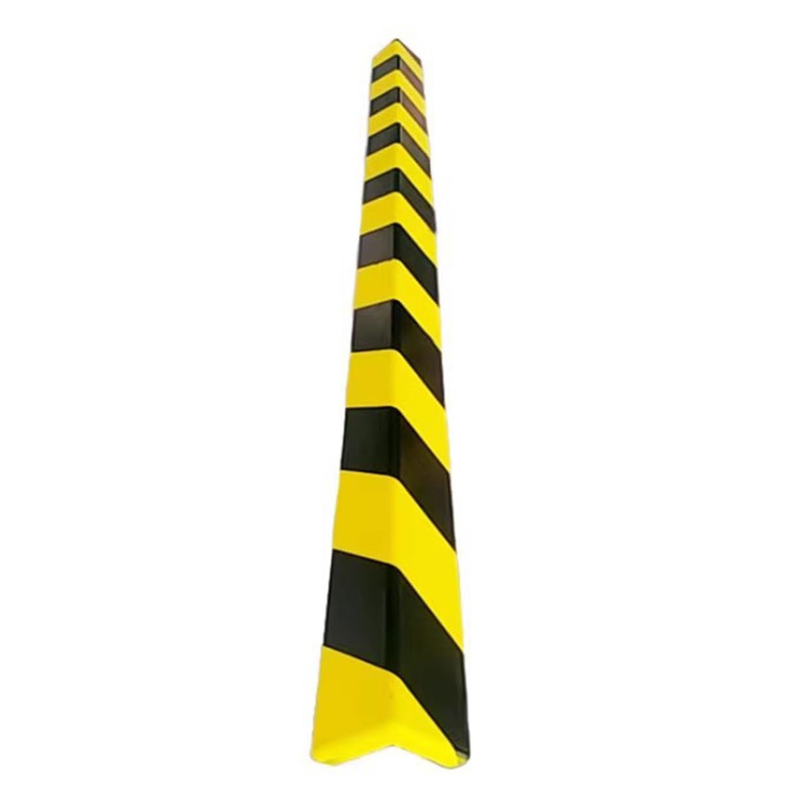 XPLKQXE Protector De Bordes De Alta Visibilidad, Protector De Parachoques De Espuma Amarillo Y Negro, Acolchado Protector Autoadhesivo para Bordes Afilados, Marcos(Black+Yellow-L-120x8x3X1cm,3pcs)