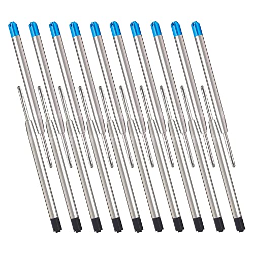 20 x recambios de cartuchos de tinta para bolígrafos, recambios de cartuchos de tinta de metal para formato G2, recambios de cartuchos de tinta compatibles con bolígrafos Parker, color de escritura