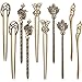 Produktbild 10 Stücke Chinesische Damen Haar Stäbchen Antike Bronze Dekorative Haarnadel Vintage Haar Sticks für Haar Diy Zubehör, 5 Stile