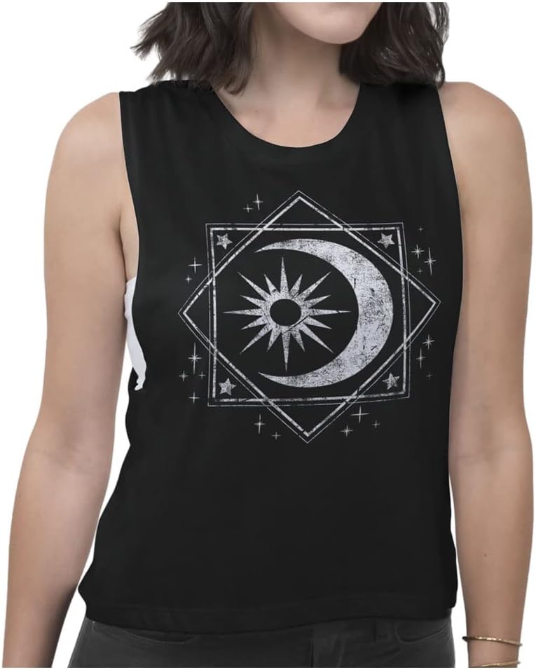 Fifth Sunwomens CELESTIAL Fashion Crop Muscle Shirt
