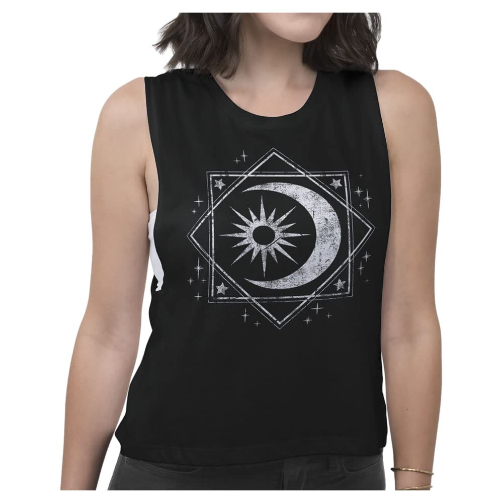 Fifth Sunwomens CELESTIAL Fashion Crop Muscle Shirt