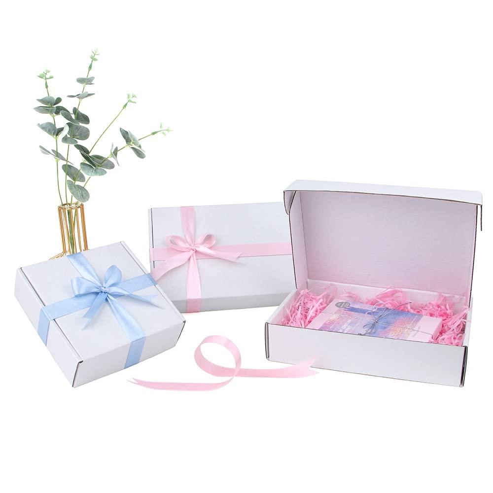 Weihnachtsgeschenkbox 5pcs / 10pcs / weiße Geschenkbox 3-Layer Wellbox Weihnachtsgeschenkbox groß(13x8x3cm)