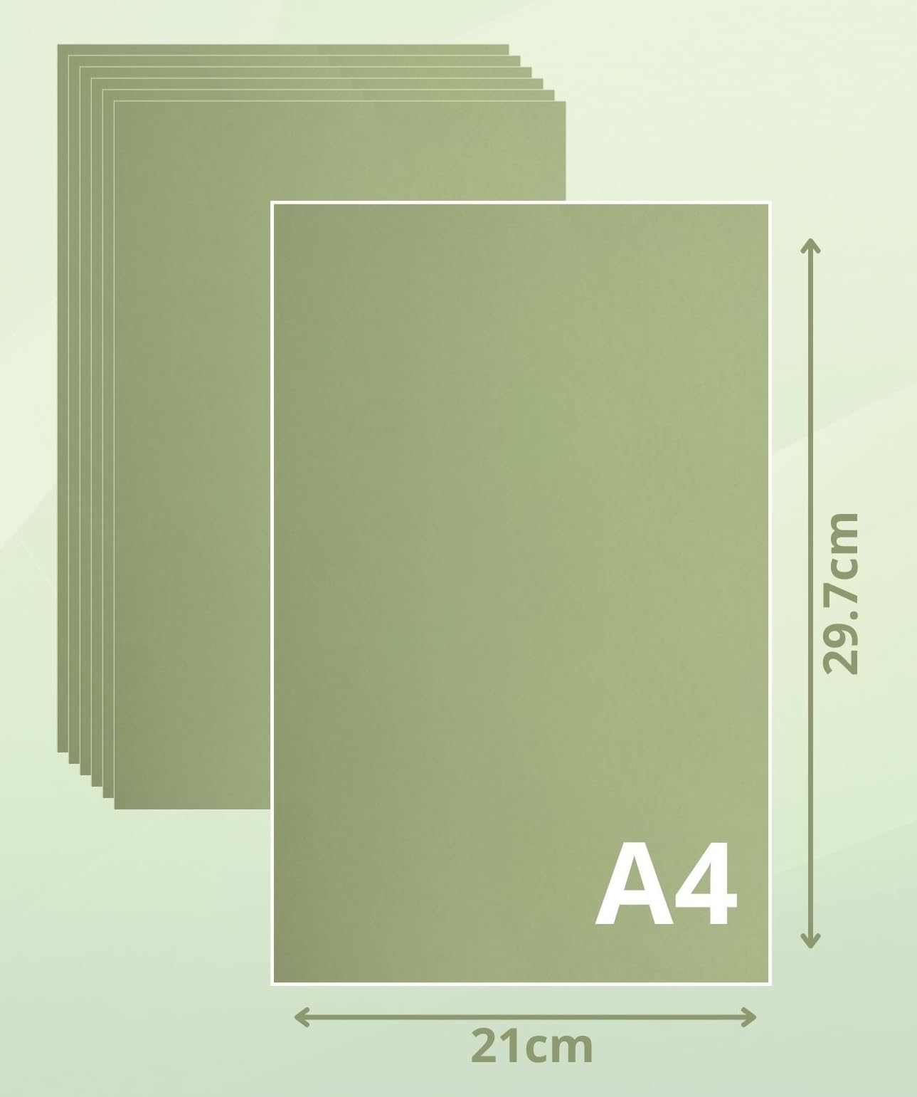 ASENME Assorted Cardboard, A4 Size - 30 Units Textured Cardboard (Pastel Green, A4/30Units) - Image 2