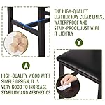 FDW Kitchen Table and Chairs for 4 Dining Room Table Set,Wood Elegant Kitchen Sets for Small Space,Dark Brown - Image 5