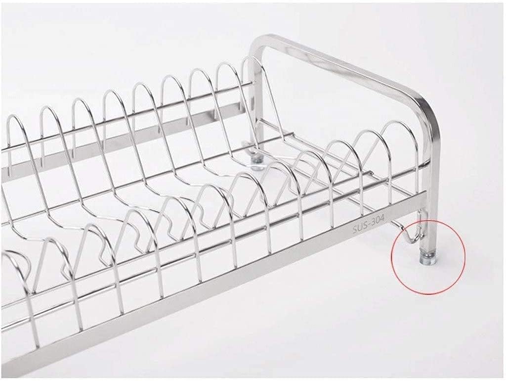 Draining Dish Rack Stainless Steel Single- Layer Dish Rack Drain Rack Dish Rack Dish Rack Dish Rack for Kitchen Countertop Hitchen Drying Rack