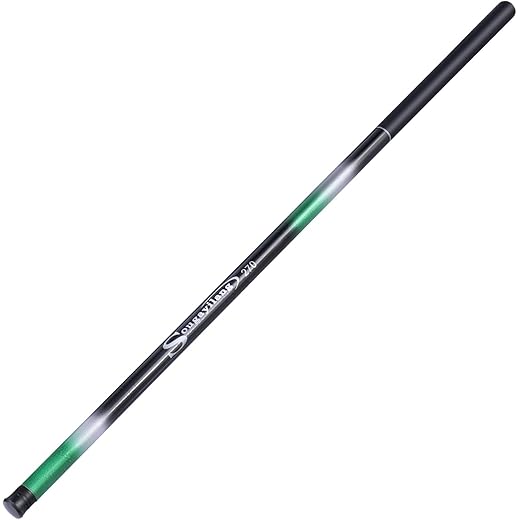 Sougayilang Telescopic Fishing Pole, Ultralight Travel Fishing Rod, Portable Collapsible Bass Crappie Rod, Inshore Stream Trout Pole-Green-5.4m