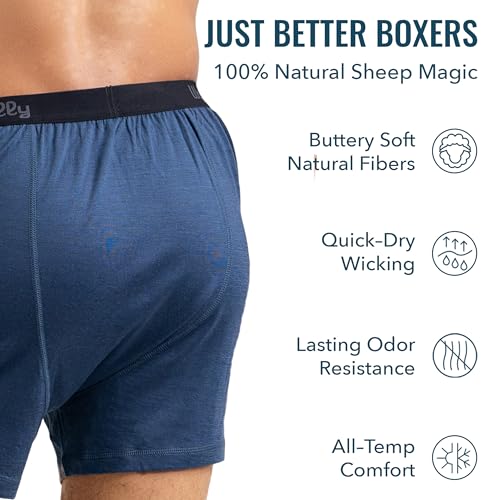 Image of Men's Merino Boxers By Woolly | RWS Certified | Soft, Stink Free, Seattle Designed