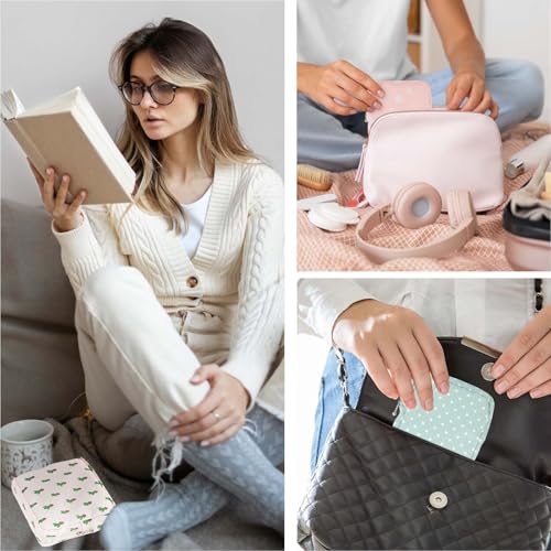 Image of Period Pad Bag 3 Pcs Sanitary Napkin Storage Bags Small Tampon Feminine Period Care Product Holder Menstrual Products Hygiene Pack Cute Pads Portable Organizer Purse for Women