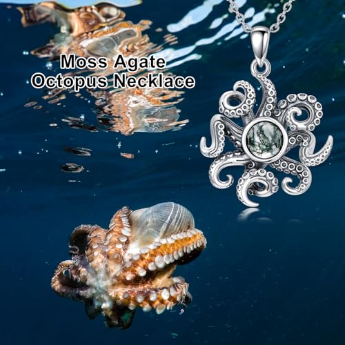 PROESS S925 Sterling Silver Beach Necklace Dolphin Birthstone Necklace Ocean Jewelry Gift For Women Girls3