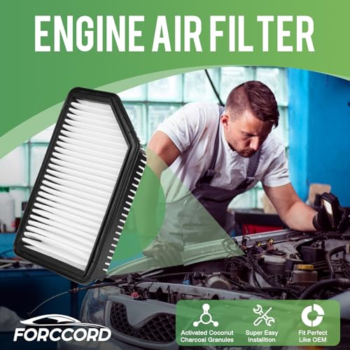 Image of 2-Pack Engine Air Filters for Accent 1.6L 2012-17, Veloster 1.6L 2012-17