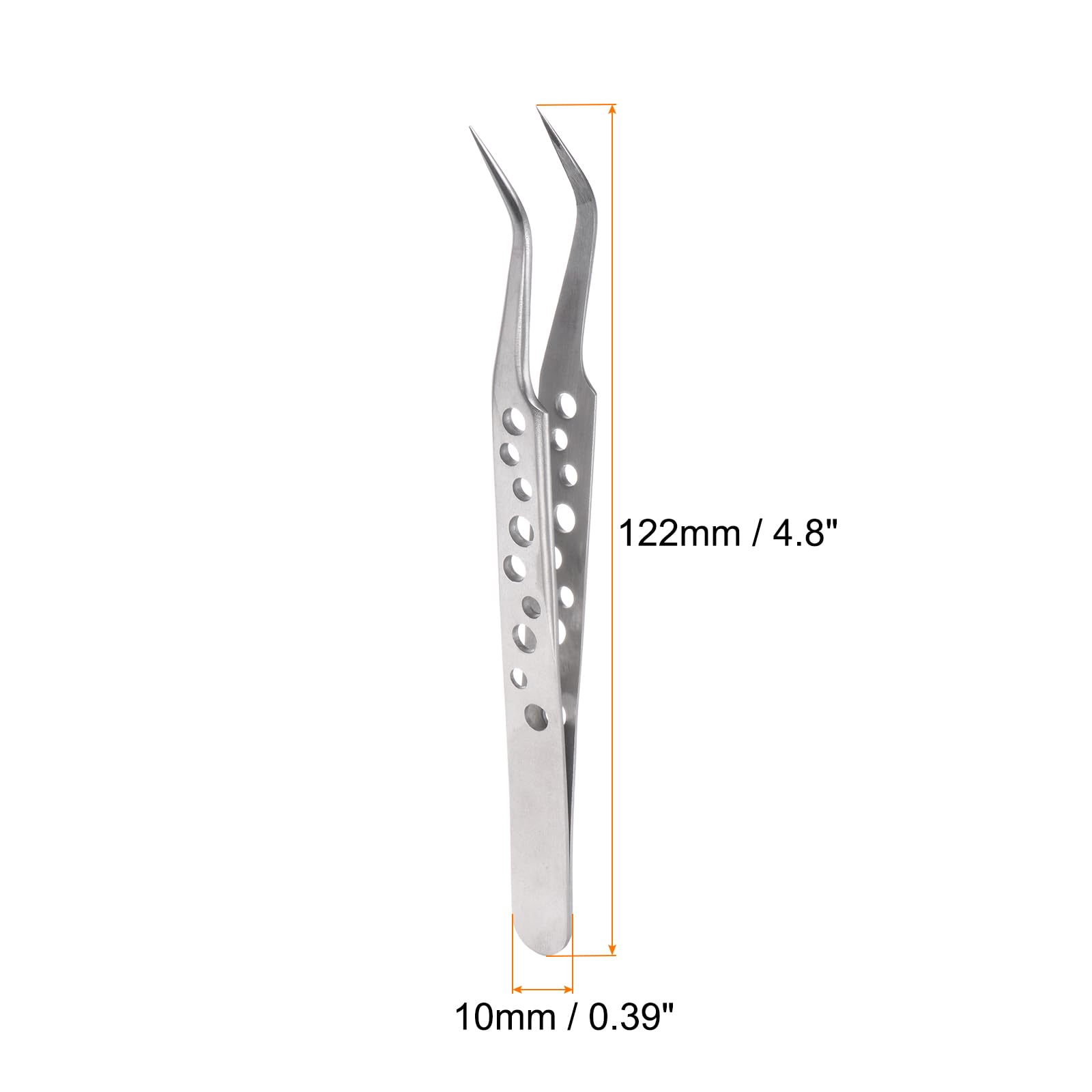 QUARKZMAN Pinzette Precisione ESD-15 122mm – Antistatiche, In Acciaio Inox Non Magnetico, Per Elettronica
