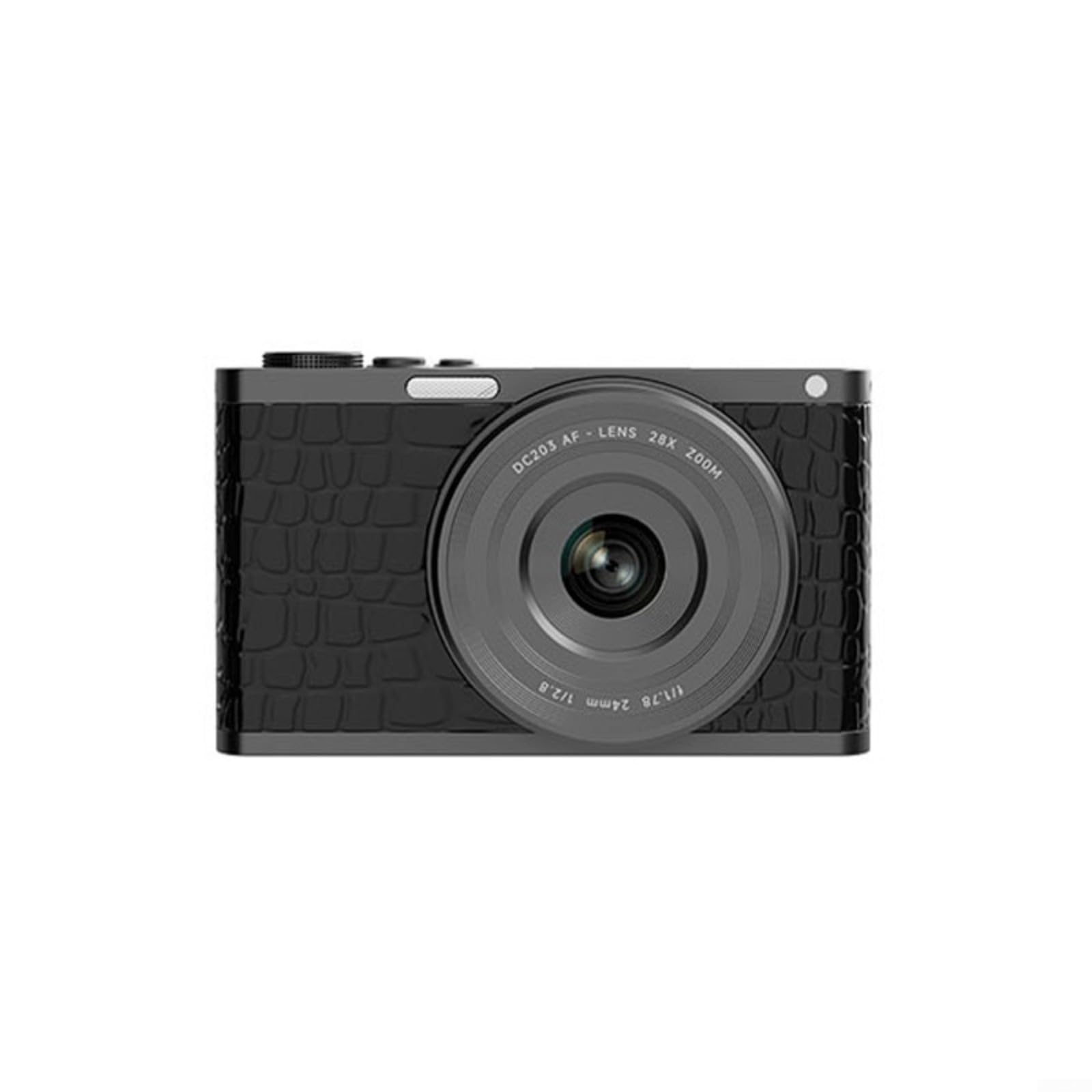 Fotocamera digitale 4K per Vlogger, 68 MP DSLR Style Video per videocamera con schermo flip a 180 gradi Zoom 28X Dual Autofocus Webcam Mode Kit (B)