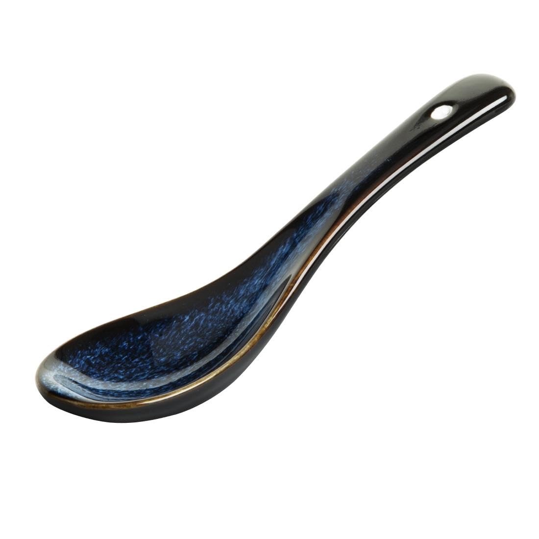 Olympia Luna Lot de 12 cuillères à soupe Bleu nuit 142 x 43 mm