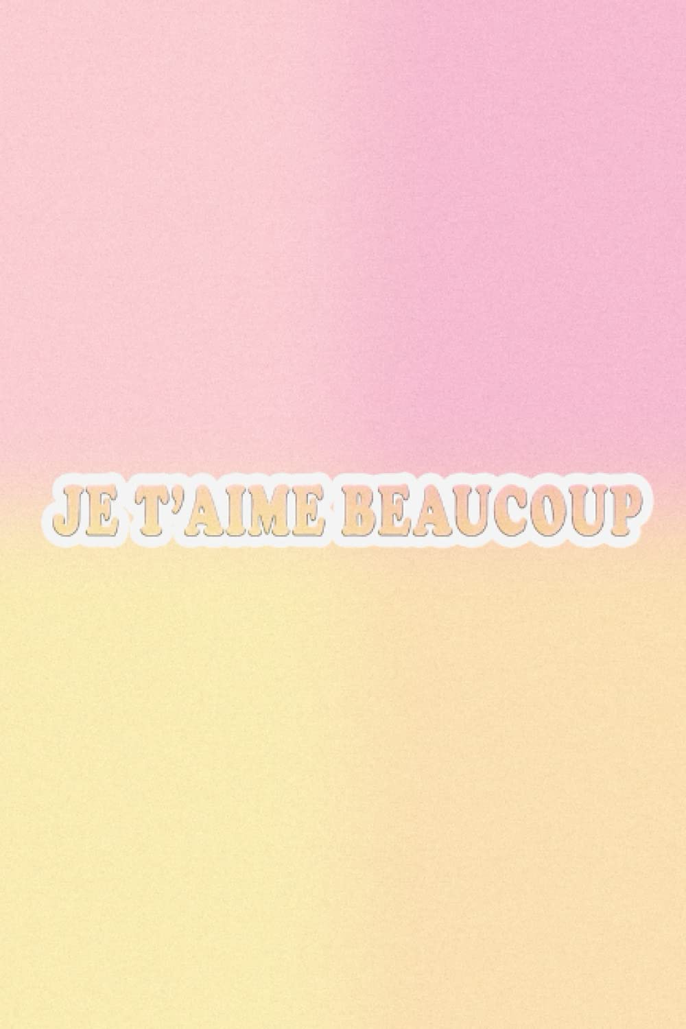 Je t'aime beaucoup: Je t'aime beaucoup avec mon carnet pour nous deux (French Edition)