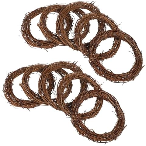 Happyyami 10pcs Natural Grapevine Wreaths Cover