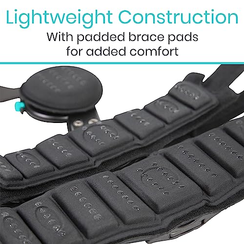 Vive Hinged Elbow Brace (Fits Left & Right) - Range Of Motion Support Sling Stabilizer For Dislocated Arm - Rom Adjustable Splint & Shoulder Strap - Post Tendon Injury & Surgery Pain Relief Recovery #TOP4