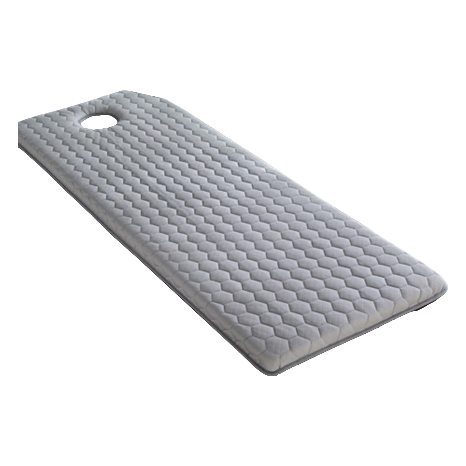 LXJDDLD Beauty Salon Mattress with Breath Hole,Massage Table Lash Bed Mattress Topper Memory Foam,Trapezoidal Head Spa Bed Mattress Pad,Lash Bed Mattress Topper,Grey,80x190cm 2cm