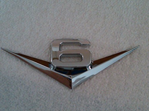 TRUE LINE Automotive V6 / V8 Chrome Emblem Badge Trim (V6)