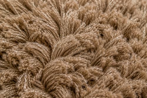 Image of Shaggy Carpet 5x8 Ft for Living Room & Bedroom (Mouse)