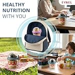 EYNEL 4 Pack 17 oz Small Breakfast On The Go Yogurt Parfait Cups, Reusable Plastic Containers with Lids and Spoons, Perfect Jars for Overnight Oats Cereal Granola Oatmeal