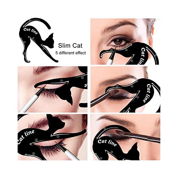 10-Sets-2-in-1-Cat-Eyeliner-Molds-Smoky-Eyeliner-Stencil-Pads-Eyeshadow-Applicators-Eyeliner-Template-Plate-Matte-PVC-Material-Eye-Makeup-Tool-Kit-Quick-Makeup-Stencil 10 Sets 2 in 1 Eyeliner Molds Eyeliner Stencil Pads Eyeshadow Applicators Eyeliner Template Plate Matte PVC Material Eye Makeup Tool Kit Quick Makeup Stencil