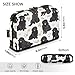 KLL Large Capacity Pencil Case Box Wide Opening Adults Storage Organizer for Preppy School Cartoon Newfoundland Dogs