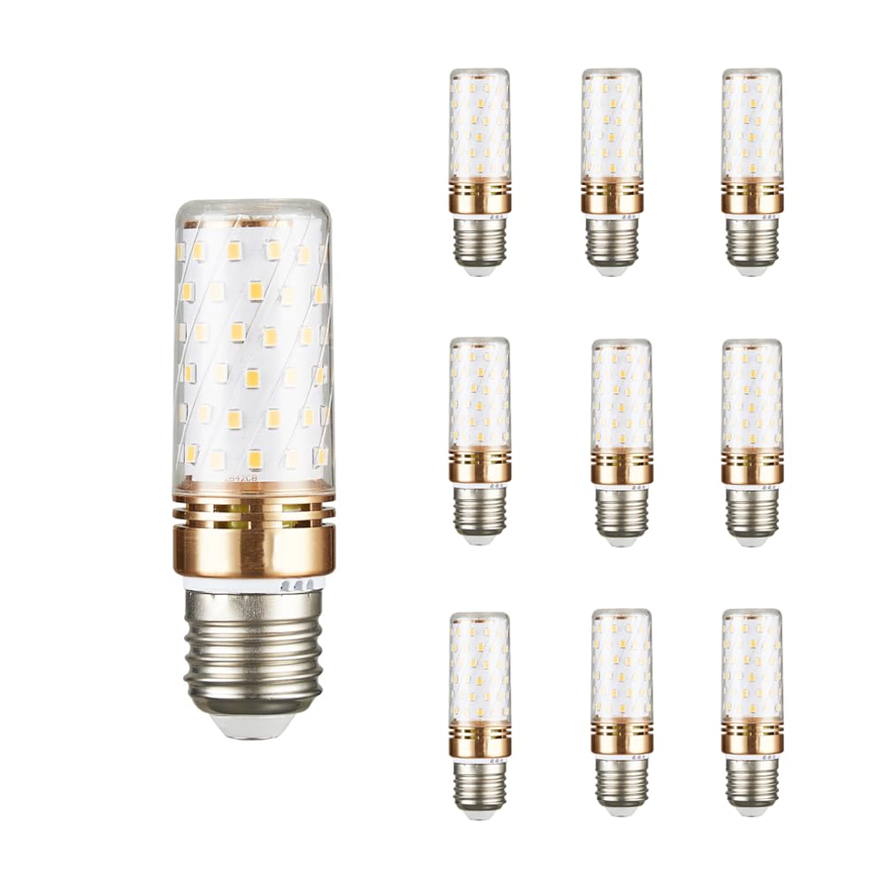 IOEDHW 2/10 Pack E27 Bulb 12/16W Led Corn Light Bulb Warm White 3000K/6000K 12 Watt Equivalent 960 Lumen Ra≥97 E27 Base Tricolor Dimmable Led Bulbs Corn Light Bulb For Indoor Outdoor Home Garage Wareh
