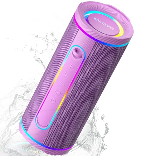 MLOVE E80 Speakers Bluetooth Wireless, Portable Bluetooth...
