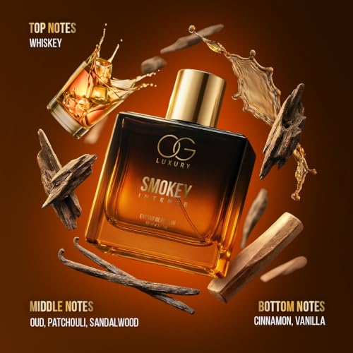 Image of OG Luxury India's First Strongest Smokey Intense Extrait De Perfume for Man| Blends Rich Notes of Whiskey & Sandalwood | Long-Lasting Smokey Perfumes for Men | For Special Occasions & Gifting | Perfume | 100ML