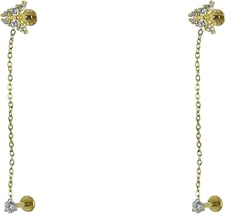 Long Earing With Butterfly Design For Ear