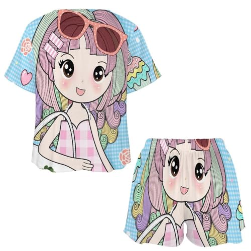 Ensemble de pyjama pour femme aux finitions soignées pour l'été