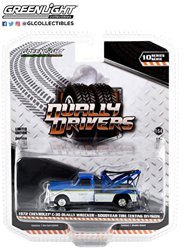Greenlight 46100-B Dually Drivers Series 10 1972 Chevy C-30 Dually Wrecker 1:64 miniatura 2