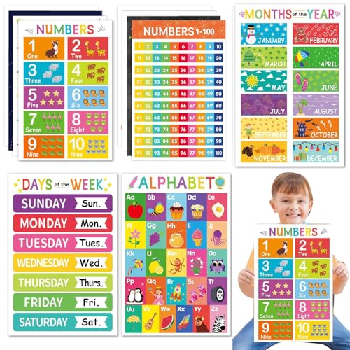 Affiches éducatives alphabet XIAOXIAOYU pour éveiller la curiosité des tout-petits