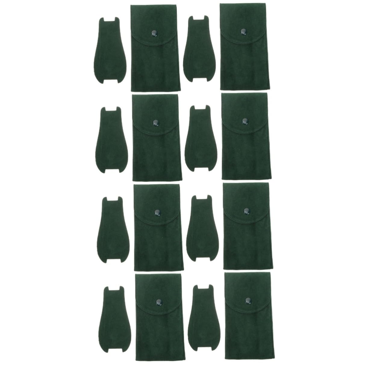 Hemobllo 4 Sätze Aufbewahrungstasche Ansehen Reisen Sprechen Wasserdicht Schutz Uhrentasche Beobachten Sie Den Halter Uhr Ärmel Betrachten Beutel Flanell Green 2 Stück * 4