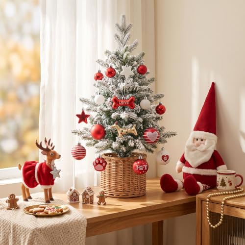 42ct Red White Christmas Ornaments  - image 2