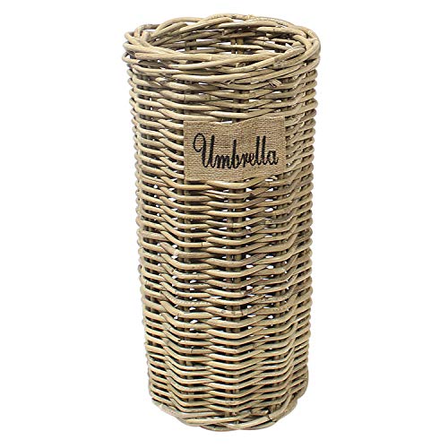 Guaranteed4Less Soporte de Mimbre para Paraguas de ratán