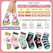 Queenshin Girls Socks Ankle Cute Animal Print Pattern Pink Flamingo Fashion Soft Breathable Unique Novelty Birthday Christmas Gift 6 Pairs 8-11Y
