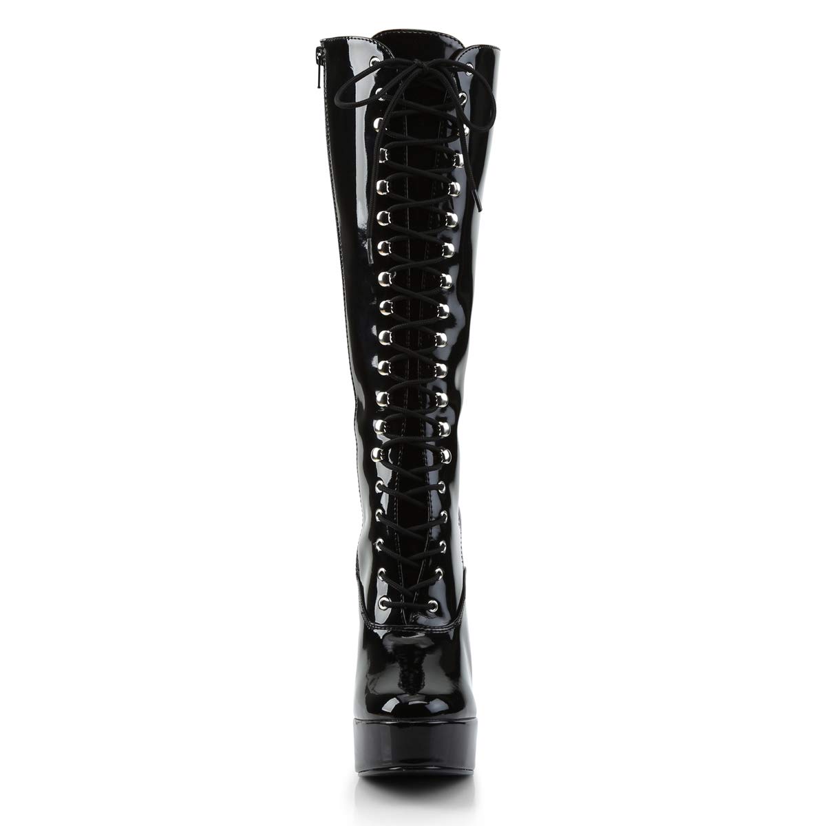 Pleaser Elektra-2020 Stiefel in Übergrößen Schwarz ELE2020/B große Damenschuhe, Größe:43