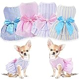 ✔ Estilo único ✔ El vestido de novia para perro es cómodo, transpirable, delicado y vívido, las tallas de las camisas para gatos son XS, S, M, L, XL, la ropa de perro puede proporcionar a tu perro un aspecto llamativo y fresco; la camisa para perro pequeño es ligera y adecuada para que la mascota lo use en verano, la ropa para cachorros pequeños no se decolora fácilmente; proporciona 4 colores distintos, para satisfacer los requisitos de uso diario de tu mascota, deja que tu mascota sea hermosa para un verano.