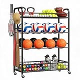 Garvee Sportgeräte Organizer Garage Rollbar Metall Ballständer Mit Haken
