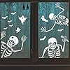 140PCS Halloween Window Clings Decor for Halloween Decorations, Double Side Window Stickers Removable Glass Decals for Party Decorations Indoor