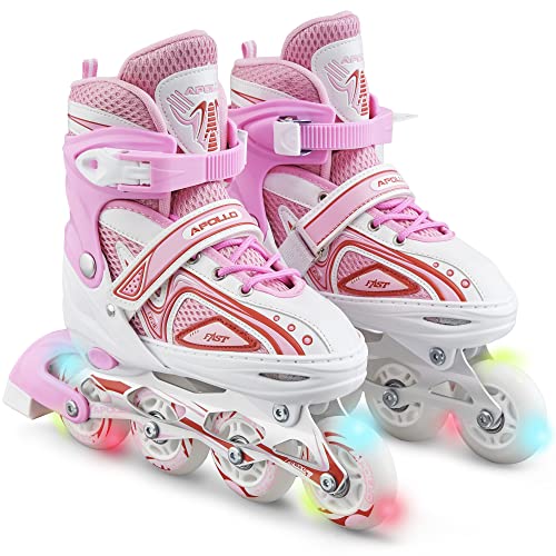 Apollo Super Blades X Pro, tamaño S,M,L, Inline Skates con Ruedas Luminosas LED