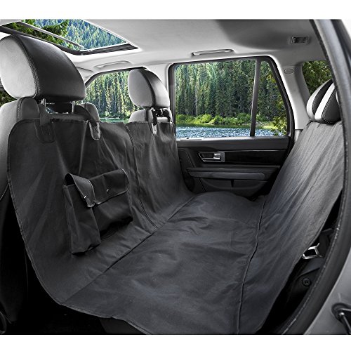 BarksBar Original Pet Seat Cover for Large Cars, Trucks and SUVs - Black
